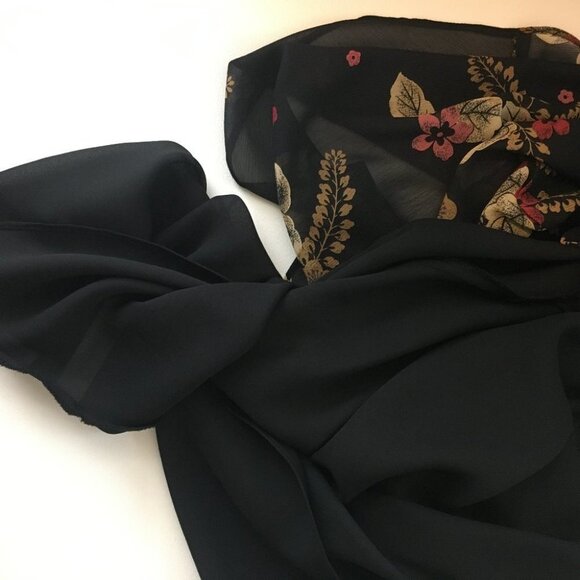 Loft Sleeveless Black Floral Dress - Picture 10 of 10